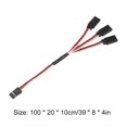thumbnail image 3 of Cable Conductor De Extensión Rc Servo Cable de extensión servo de 150 mm 30 núcleos para avión RC (150 mm hembra a 3 macho) Likrtyny libre de BPA, 3 of 3