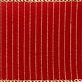 thumbnail image 2 of Vickerman 2.5" x 10 Yards Red with Gold Stripes Ribbon, 2 of 3