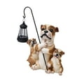 thumbnail image 3 of colaxi Garden Solar Statue Light Lawn Lawn Ornament Patio Gift Dog Figurine Lantern Brown 28x12.5x32cm, 3 of 10