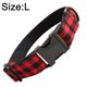 thumbnail image 2 of Apuakthei Collar con clip de plástico con hebillas - Cuadros de búfalo negro/rojo, 2 of 5