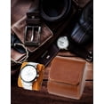 thumbnail image 5 of Single Watch Travel Case -Premium Leather Watch Case With Perfect Texture. Watch Carrying Case Or Organizer For Storage And Display.Mens Watch Case for Travel Handcrafted by Craftsmen., 5 of 5