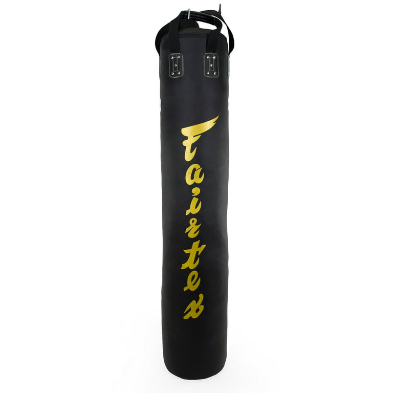 Fairtex Heavy Bag UNFILLED Black - Muay Thai Banana Bag (HB6 Black