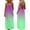 Green-cruise wear for women, variant on Womens Casual Cami Dresses Summer Beach Vacation Sundress Trendy Gradient Printing Maxi Dress Loose Fits Sleeveless Dresses Open Back Long Dress