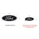 thumbnail image 2 of Emblema Ovalado Ford Negro Decorativo en Plástico Cromado, 2 of 7