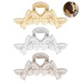 thumbnail image 3 of Cheveux Pinces Papillon - 3PCS Mode Mâchoire Pinces Pinces à Cheveux Attraper Barrettes, 3 of 10