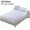 150x200cm, variant on 100% Organic Cotton Fitted Sheet Queen Size, Cooling Percale Weave Lightweight, Snug-Fit, Queen Deep Pocket Fitted Sheet , Deep Pocket , White Fitted Sheet