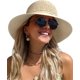 thumbnail image 1 of Beach Hats for Women Summer Straw Sun Hat Wide Brim Crochet Hats, 1 of 5