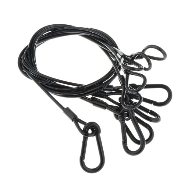 Cables de seguridad CUTICAT 33 pulgadas acero inoxidable 5 piezas