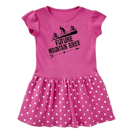 

Inktastic Mountain Biking Funny Future Biker Gift Toddler Girl Dress