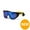 Blue, Black, variant on Ocean Killy Water Polarized Kiteboarding And Water Sports Sunglasses (frame Matte Black, Lens Smoke)