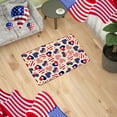 thumbnail image 2 of Dmlowu 4th of July Decorations Bathroom Rugs 16x24" Non Slip Patriotic Kitchen Mats for Floor Quicker Dry Comfortable Rugs for Living Room, 2 of 9