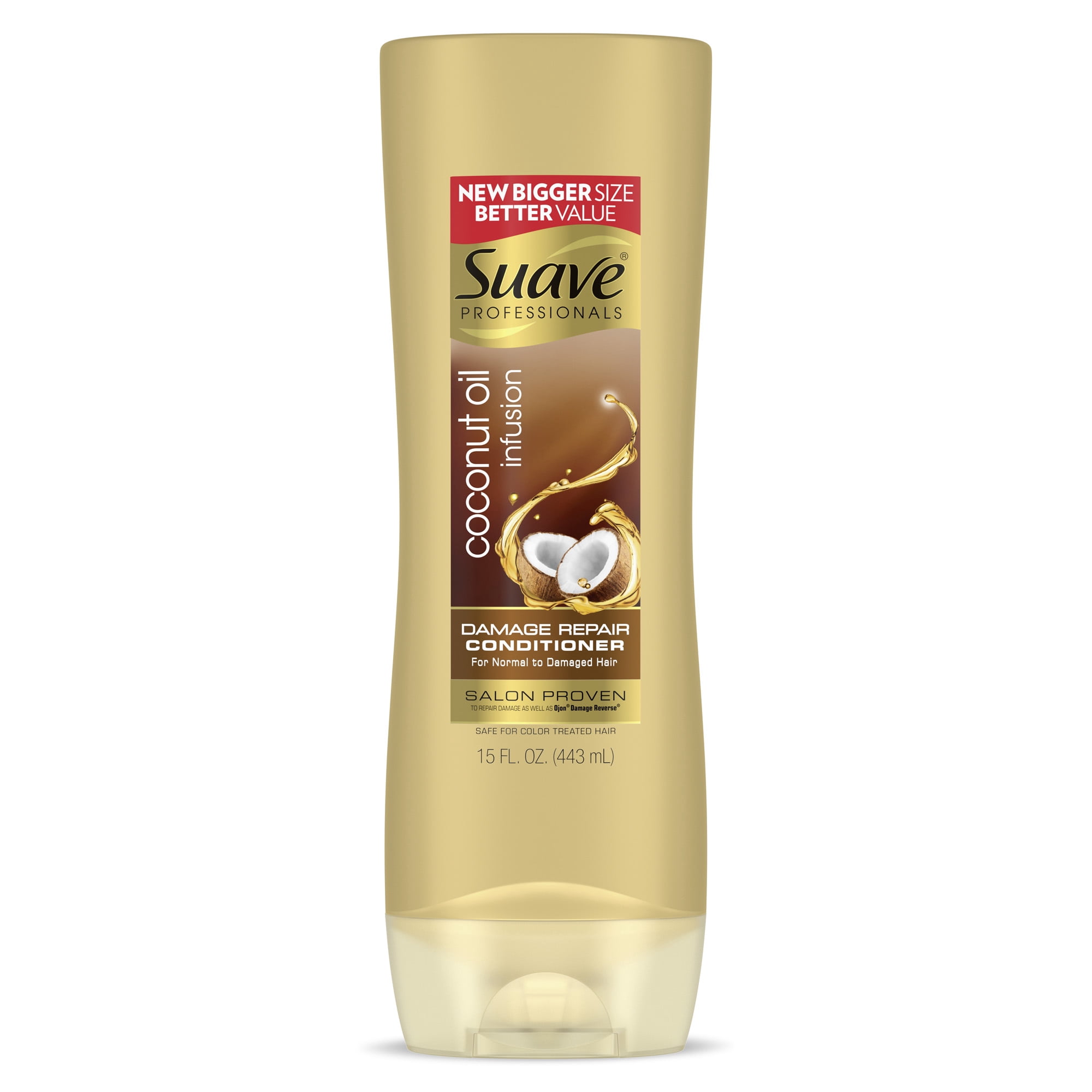 Suave Professionals Moisturizing Repairing Daily Shampoo & Conditioner with Coconut Oil, Full Size Set, 2 Pack