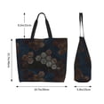 thumbnail image 6 of ZICANCN Abstract Vintage Honeycomb Tote Bag , Grocery Bags Reusable Shopping Bags with Handles Durable Foldable Washable for Women Men, 6 of 8