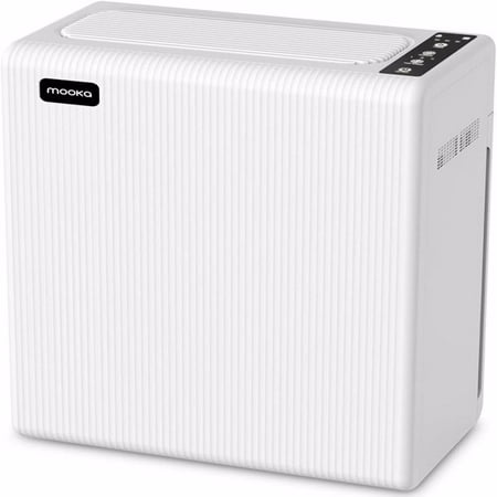 

Air Purifiers for Home Large Room MOOKA H13 True HEPA Filter Air Cleaner 100% Ozone Free Quiet Air Cleaner for Home Bedroom and Office E-300L White