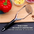 thumbnail image 3 of Triturador De Patatas De Acero Inoxidable, Herramienta De Cocina, Triturador De Patatas, Dispositivo De Cocina, Triturador De Ajo, Herramienta Antideslizante Para Puré Infantil Moyic HA023217-00, 3 of 7