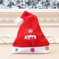 thumbnail image 3 of Adult Snowman Sombrero de Navidad de Papá Noel para adultos y niños, luz Multicolor, alce, muñeco de nieve, copos de nieve, bola de felpa, gorro de Año Nuevo para Cosplay, 3 of 5