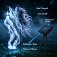 thumbnail image 2 of Halloween Animated Grim Reaper Garden Light with Solar Powered Ghost Lawn Stake, Glowing Ghost White LED Soul Effect for Creepy Outdoor Yard Graveyard Display,1 PC, 2 of 7