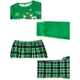 thumbnail image 4 of DARING DIVA Men's Christmas Plaid Long Sleeve Pajama Sets 2XL Green, 4 of 4