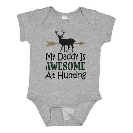

Inktastic My Daddy is Awesome at Hunting Gift Baby Boy or Baby Girl Bodysuit