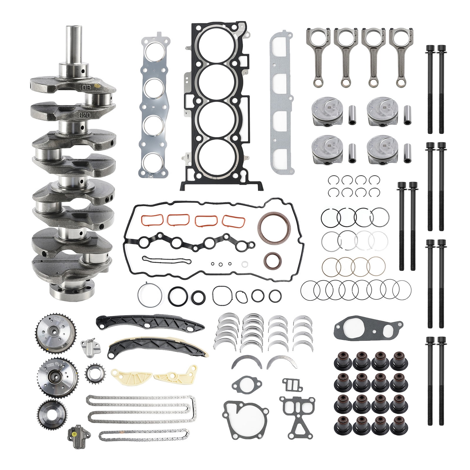 G4KH 2.0T Engine Rebuild Kit with Crankshaft Con Rods Timing Kit For Hyundai Kia