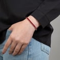 thumbnail image 4 of JeenMata Enorme Julio de Corte Princesa de 11 Quilates - Rubí - Pulsera de Tenis con Piedra Natal para Mujer Diseño de Eternidad - Chapado en Oro Blanco, 4 of 6