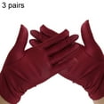 thumbnail image 6 of SPRING PARK 3Pairs Cotton Thin Cosmetics Conductor Coins Inspection Flag Raising Work Gloves, 6 of 7