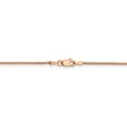 thumbnail image 4 of Real 14kt Rose Gold 1.2mm Diamond Cut Spiga Chain; 24 inch; Lobster Clasp; for Adults and Teens; for Women and Men, 4 of 5