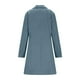 thumbnail image 5 of AUNVITO Women's Solid Color Casual Thick Fleece Coat Stand Collar Lined Button Fur Trim Pockets Warm Winter Long Sleeve Jacket, 5 of 9