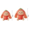 thumbnail image 6 of Fairnull 27/45cm Fruit Animal Doll Lovely Strawberry Pineapple Avocado Plushies Bunny Doll Ornament Companion Soothing Toy Stuffed Animal Doll Pillow Home Room Decoration Kids Girl Gift, 6 of 8