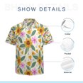 thumbnail image 7 of High Quality Hawaiian Shirts for Men Short Sleeve Aloha Beach Shirt Floral Summer Casual Button Down Shirts Blouses ZL5AJE, 7 of 7