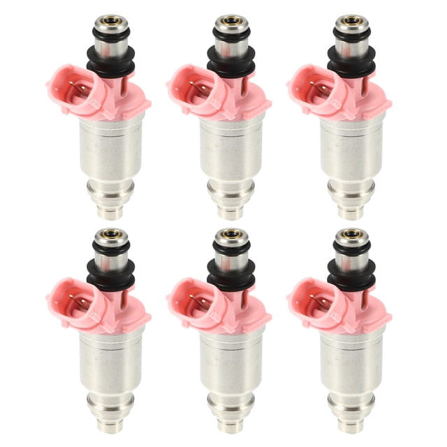 Coche combustible inyector Boquilla Unique Bargains para Toyota Land Cruiser 4.5L 6uds rosa