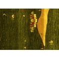 thumbnail image 1 of Ahgly Company Indoor Rectangle Abstract Yellow Contemporary Area Rugs, 2' x 5', 1 of 4