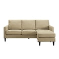 thumbnail image 4 of Dorel Living Beckie Reversible Sectional Sofa in Beige, 4 of 8