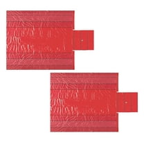 2 PK Airbag/Parachute Fabric Red Ultra Light Lumber Tarp 24' x 27' (8' Drop) - 14 Oz Vinyl Lumber Tarps for Flatbed Truck & Trailer