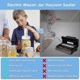 thumbnail image 2 of Mason Jar Vacuum Sealer,machine Canning Sealers Machine Kit,food Jars Seal With Electric Led Vacuum Pump,10pcs Lids & Hose,sealing Accessories Suitabl, 2 of 5