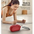 thumbnail image 3 of SURITCH Protective Cover Case for Beats Solo Buds 2024 Earbuds, with Magnetic Lok & Carabiner & Keyring & Cleaning Kit, Red, 3 of 8