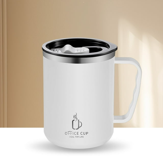 Suncoda Rangement et Organisation de Cuisine, Organisation et Rangement Tasse en Acier Inoxydable 304 Double Couche Tasse à Café Lait Échelle Isolation Chaude et Froide Multi-Usage Tasse à Thé