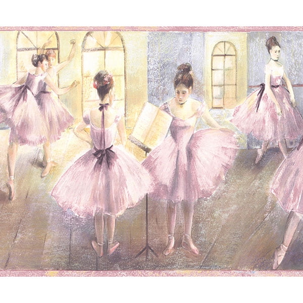 879032 Ballerina Ballet Wallpaper Border - Walmart.com - Walmart.com
