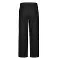 thumbnail image 7 of Admvng Mens Sweatpants Plus Linen Solid Straight Leg Pocket Casual Pants, Size L-4XL, 7 of 7