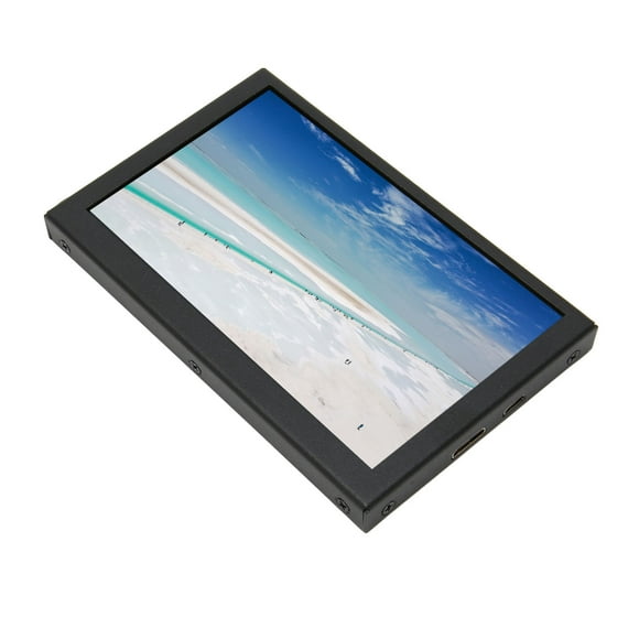 Portable 5 Inch Monitor, Dual Integrated Speakers IPS LCD Display 170 Degree Viewing Angles Mini Computer Second Screen for TV