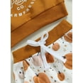 thumbnail image 6 of Toddler Baby Boys Halloween Outfits Pumpkin Print Long Sleeve Sweatshirts and Pumpkin Print Pants 2Pcs Thanksgiving Fall Clothes Set, 6 of 7