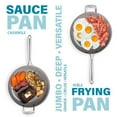 thumbnail image 2 of Gotham Steel 5.5 Qt Jumbo Cooker with Lid – Ocean Blue Nonstick Aluminum Deep Sauté Pan, Skillet & Frying Pan, 2 of 6