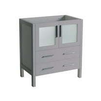 Fresca Torino 30" 2-drawer Engineered Wood Bathroom Cabinet in Gray