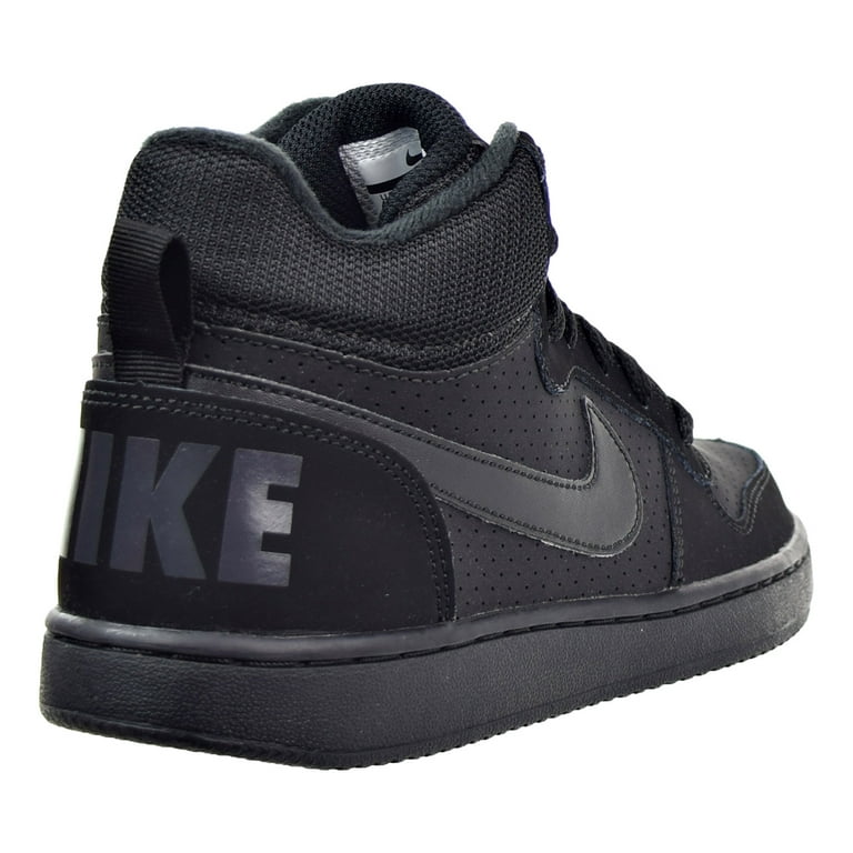 recoger Escoba Profesor de escuela Nike Court Borough Mid Big Kid's Shoes Black/Black 839977-001 - Walmart.com