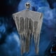 thumbnail image 3 of Cateissary Adornos colgantes de cabeza de calavera para Halloween, esqueleto ligero resistente al desgaste, accesorios de terror, colgantes aterradores para Kits de decoración para fiestas Cateissary HA069411-00, 3 of 6