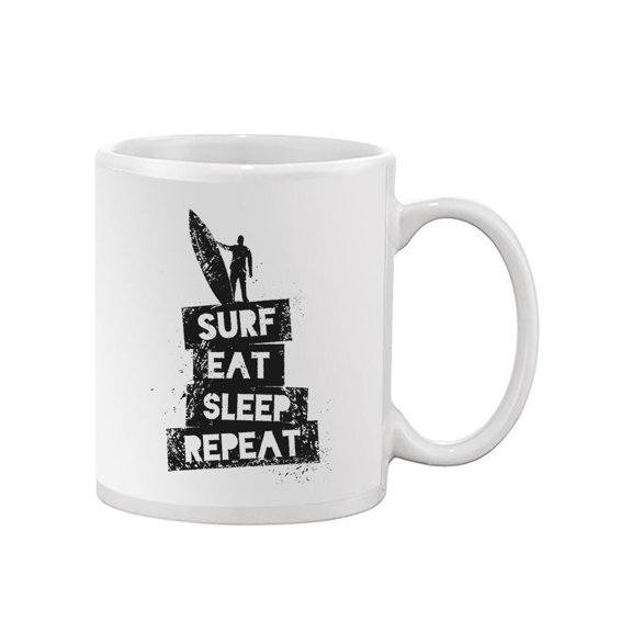 Surf, Eat, Sleep, Repeat Mug Unisex's -Image by Shutterstock