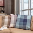 thumbnail image 2 of Herringbone Check Cotton Cushions Set of 2 Poly Filled With Zipper Machine Washable, 2 of 5