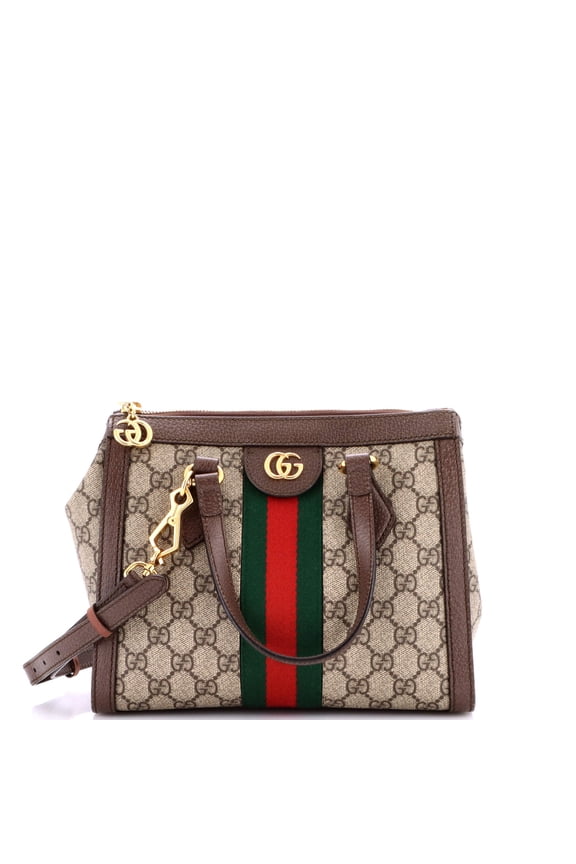 Pre-Owned Ophidia Top Handle Tote GG Coated Canvas Small By Rebag