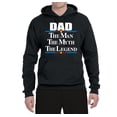 thumbnail image 2 of Wild Bobby,Dad The Man The Myth The Legend Best Daddy Father Gift, Father's Day, Unisex Graphic Hoodie Sweatshirt, Black, Small, 2 of 3