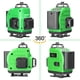 thumbnail image 2 of Multifuncional 16 líneas Nivel láser 3 ° Máquina de autonivelación Herramienta de nivelac Carevas Gradiente, 2 of 7